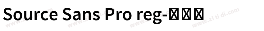 Source Sans Pro reg字体转换 Source Sans Pro reg字体转换